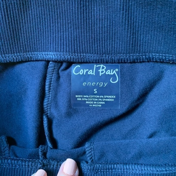⭐️NWT,Coral Bay,Energy, Navy Blue, Easy Wear & Care Straight leg Sweatpants - Picture 7 of 7